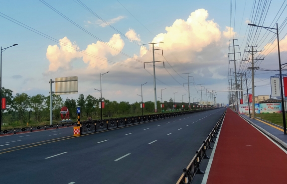 提升改造完成后的春順路，暢安舒美